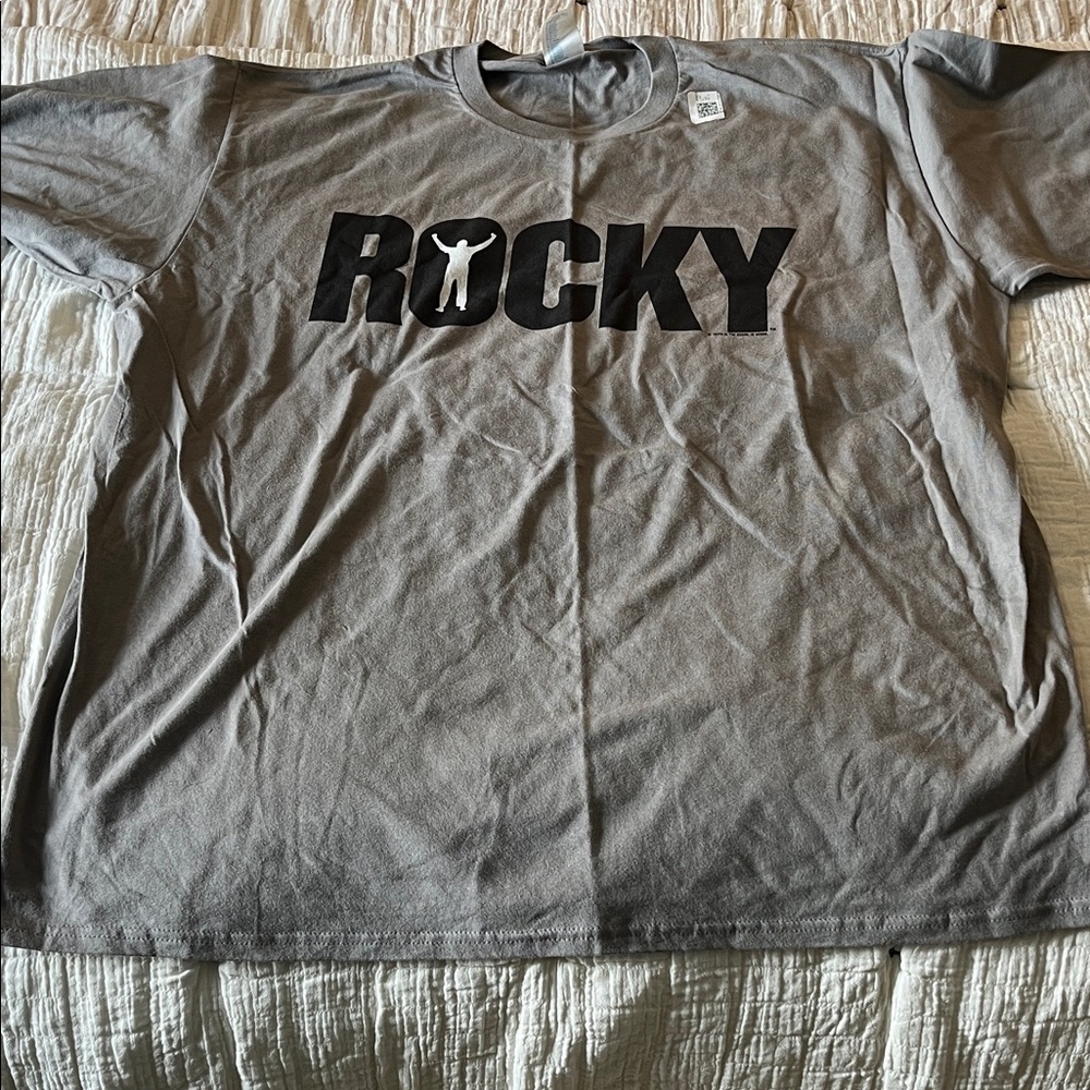 New with Tags Rocky Charcoal Short Sleeve Graphic Tee